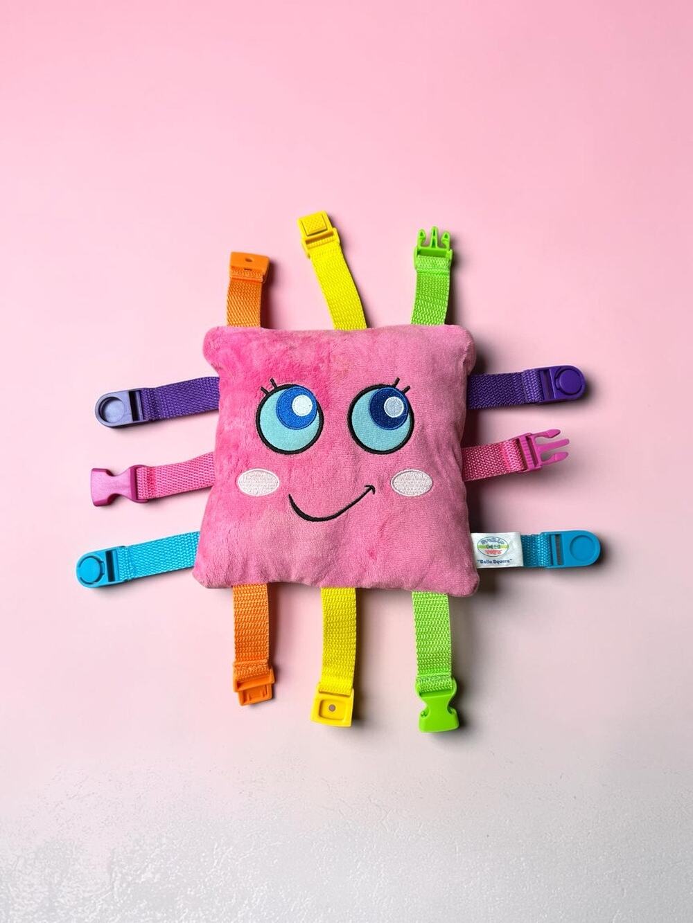 Buckle Toy, Bella Square, Learning Activity, Easy Travel Toy for Toddlers